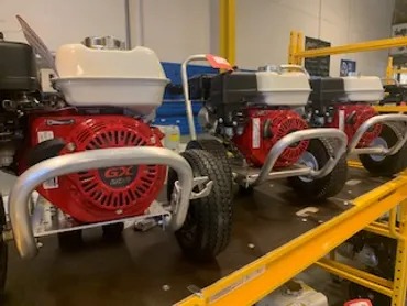 Rental pressure washers ready to go